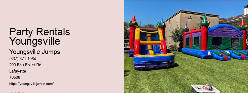 Youngsville Jumps Party Rentals Near Me